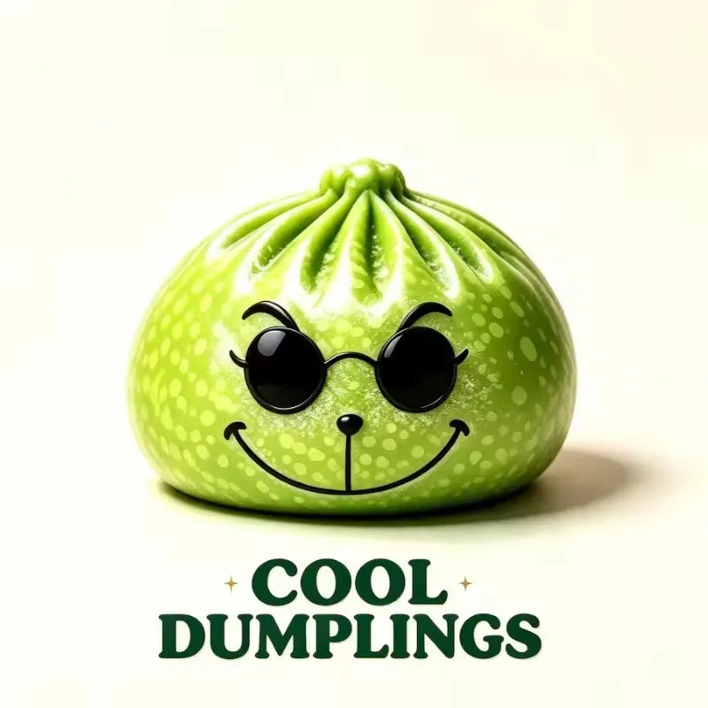 Glitter Green Dumpling Squeeze Toy with Steamer, 8.5cm Soft Bun Squishy, Stress Relief Toy, Random Color, Christmas Gift
